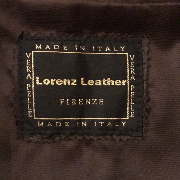 Italian Brown Leather Jacket - Picture 3 of 3